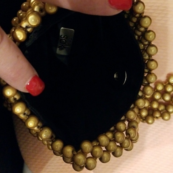 The Sam‎ golden beaded bag NWOT - Picture 5 of 6